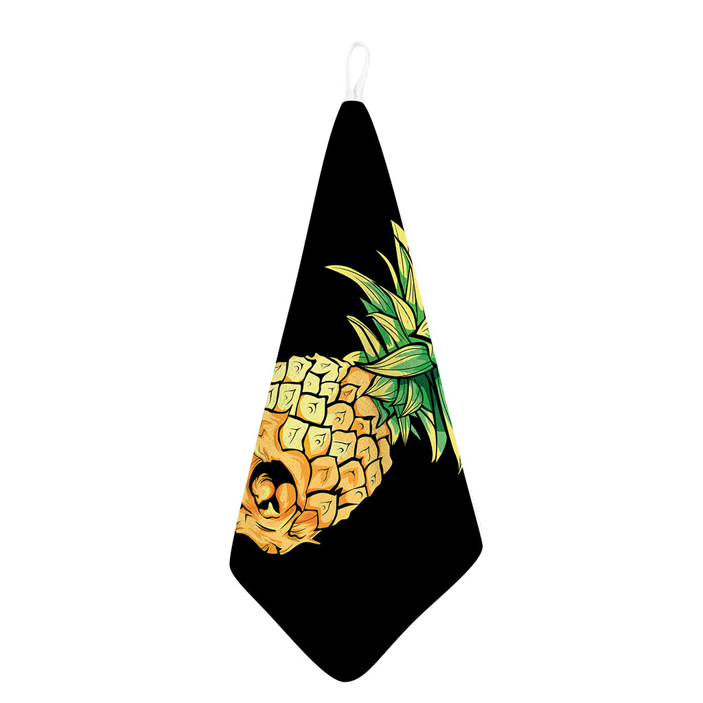 Pineapple Skull Print Hand Towel