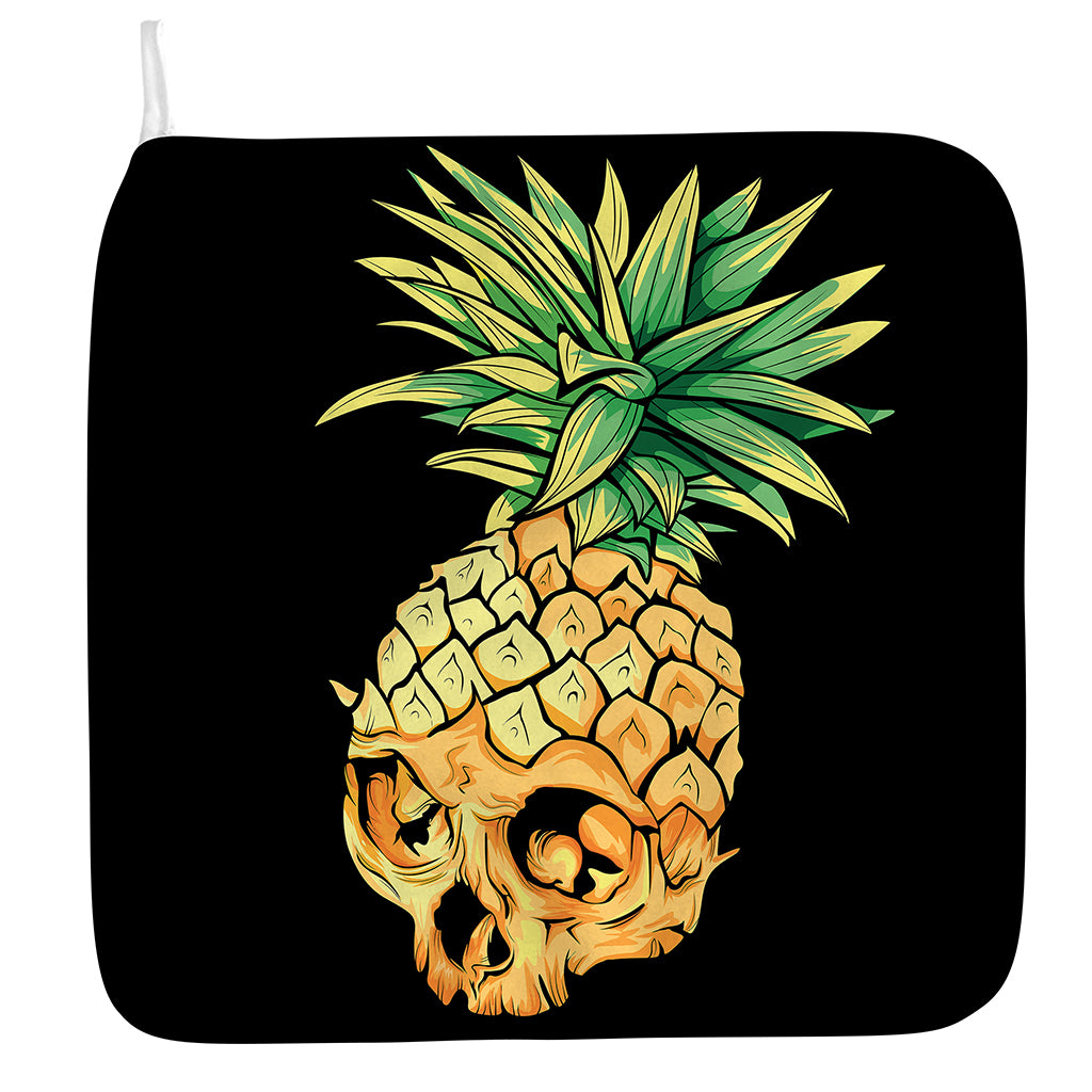 Pineapple Skull Print Hand Towel