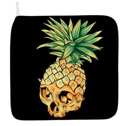 Pineapple Skull Print Hand Towel