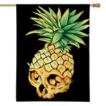 Pineapple Skull Print House Flag