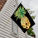 Pineapple Skull Print House Flag