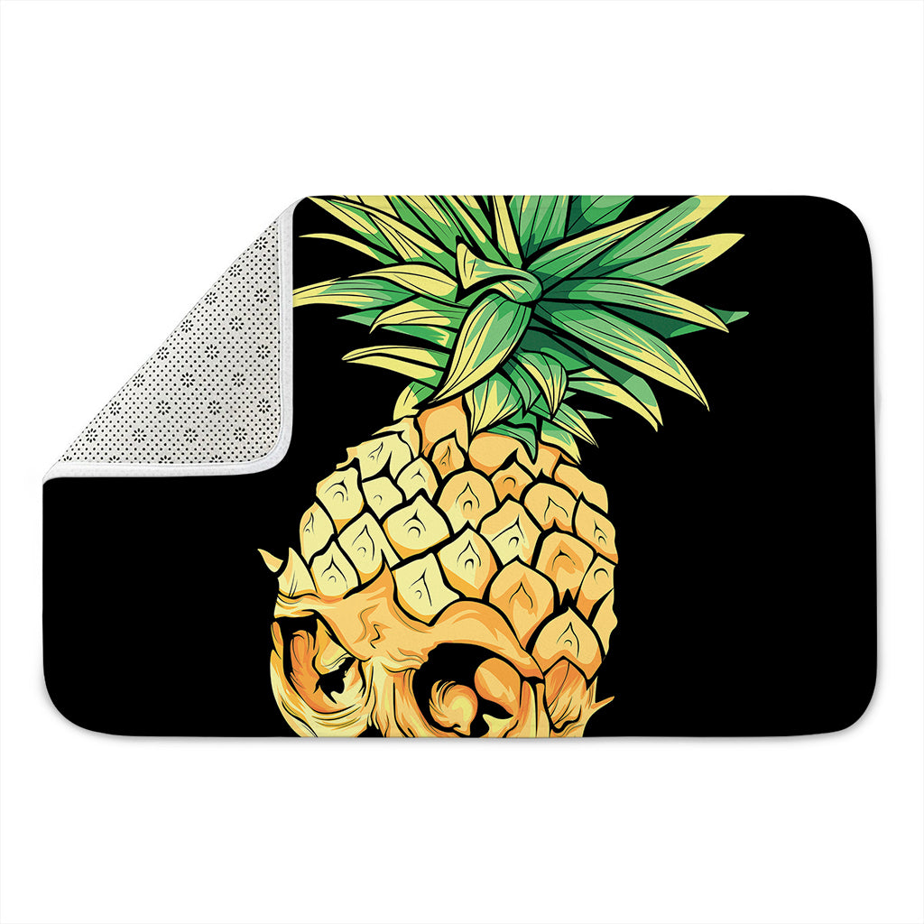 Pineapple Skull Print Indoor Door Mat