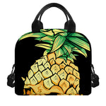 Pineapple Skull Print Insulated Lunch Bag