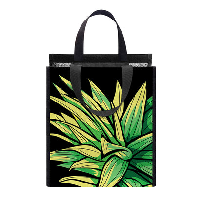 Pineapple Skull Print Insulated Lunch Tote
