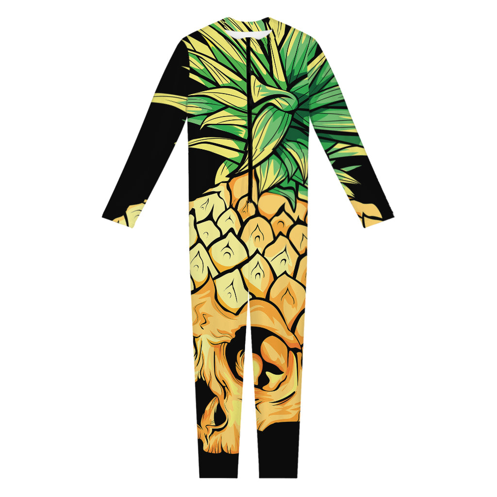 Pineapple Skull Print Jumpsuit