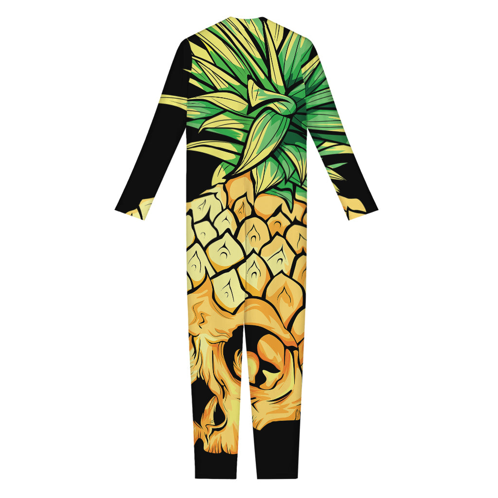 Pineapple Skull Print Jumpsuit