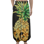 Pineapple Skull Print Lantern Pants
