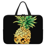 Pineapple Skull Print Laptop Sleeve With Handle