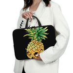 Pineapple Skull Print Laptop Sleeve With Handle