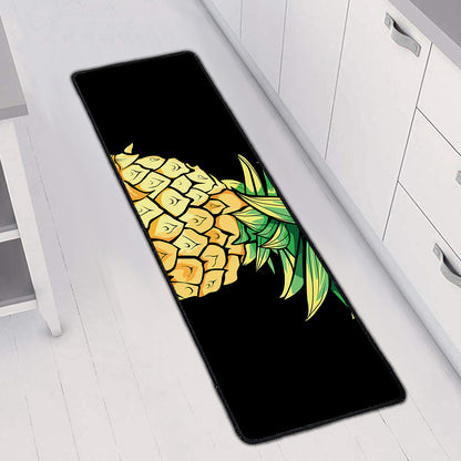 Pineapple Skull Print Long Kitchen Mat