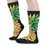 Pineapple Skull Print Long Socks
