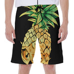 Pineapple Skull Print Men's Beach Shorts