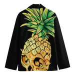 Pineapple Skull Print Men's Blazer