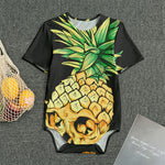 Pineapple Skull Print Men's Bodysuit