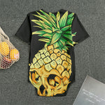 Pineapple Skull Print Men's Bodysuit