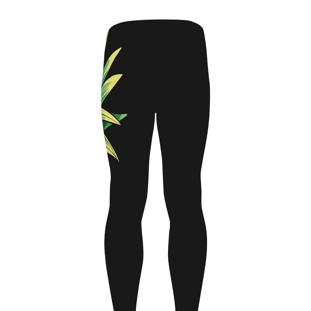 Pineapple Skull Print Men's leggings