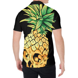 Pineapple Skull Print Men's Shirt