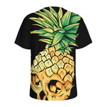 Pineapple Skull Print Men's Sports T-Shirt