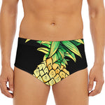 Pineapple Skull Print Men's Triangle Swim Briefs