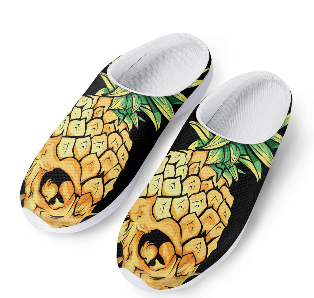 Pineapple Skull Print Mesh Casual Shoes