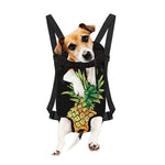 Pineapple Skull Print Pet Carrier Backpack