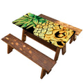 Pineapple Skull Print Picnic Table Cover