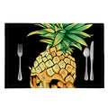 Pineapple Skull Print Placemat