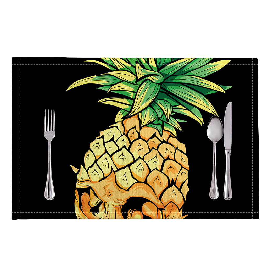 Pineapple Skull Print Placemat