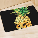 Pineapple Skull Print Polyester Doormat