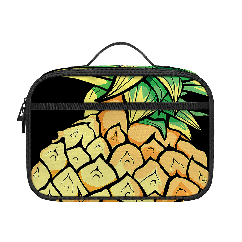 Pineapple Skull Print Portable Lunch Bag