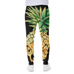 Pineapple Skull Print Scuba Joggers