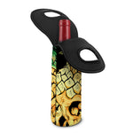 Pineapple Skull Print Single Neoprene Wine Tote