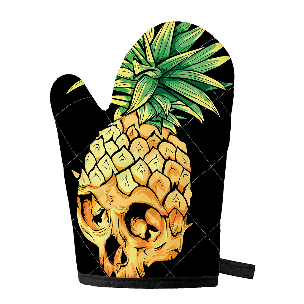 Pineapple Skull Print Single Oven Mitt