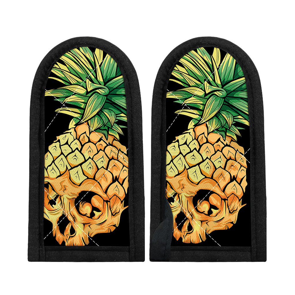 Pineapple Skull Print Skillet Handle Cover