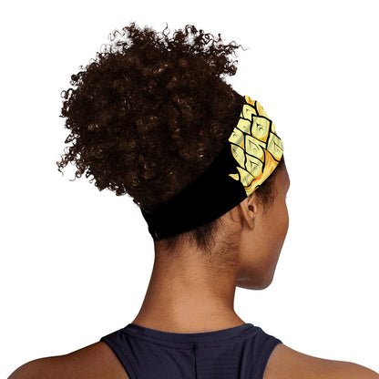 Pineapple Skull Print Sports Headband