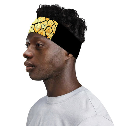 Pineapple Skull Print Sports Headband