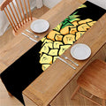 Pineapple Skull Print Table Runner