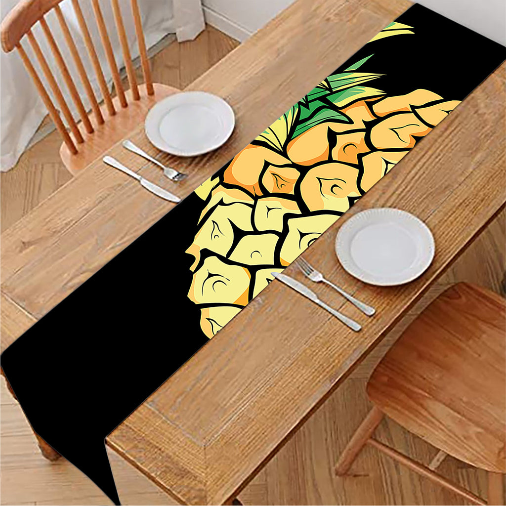 Pineapple Skull Print Table Runner