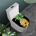 Pineapple Skull Print Toilet Lid Cover