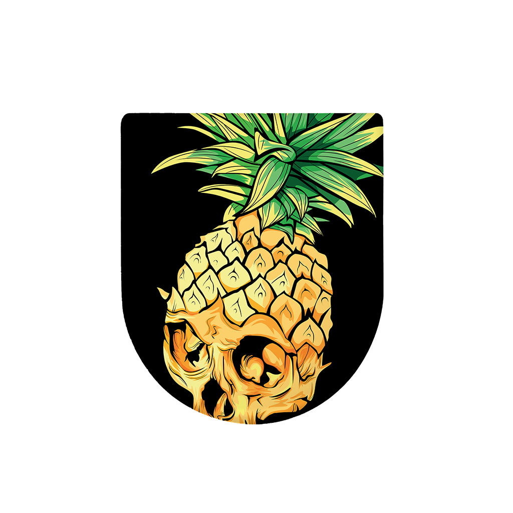 Pineapple Skull Print Toilet Lid Cover