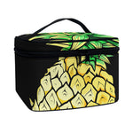 Pineapple Skull Print Travel Makeup Bag