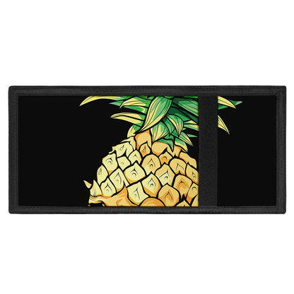 Pineapple Skull Print Trifold Wallet
