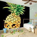 Pineapple Skull Print Wall Sticker