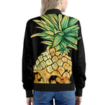 Pineapple Skull Print Women's Bomber Jacket