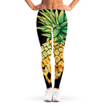 Pineapple Skull Print Women's Leggings