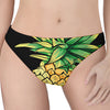 Pineapple Skull Print Women's Thong