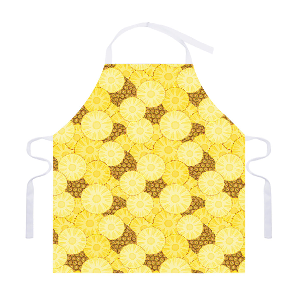 Pineapple Slices Pattern Print Adjustable Apron