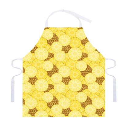 Pineapple Slices Pattern Print Adjustable Apron