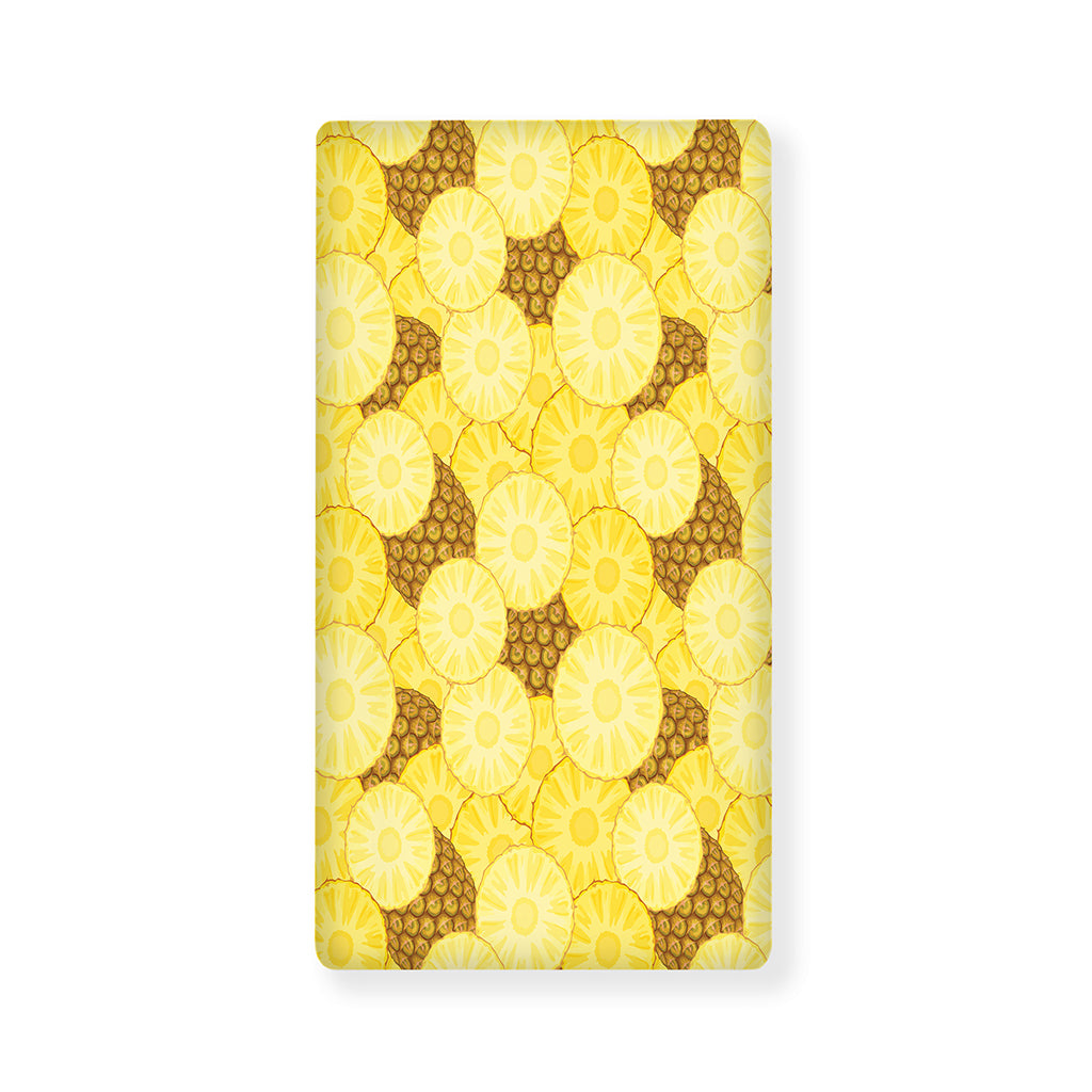 Pineapple Slices Pattern Print Baby Crib Sheet