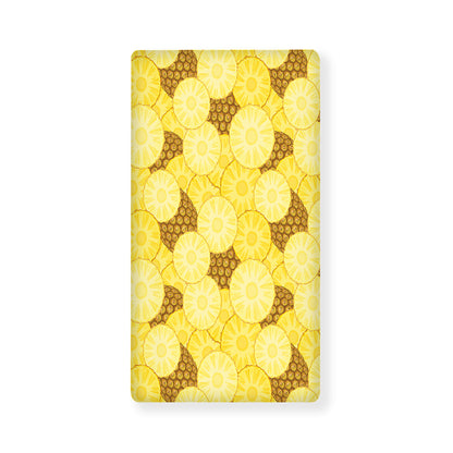 Pineapple Slices Pattern Print Baby Crib Sheet
